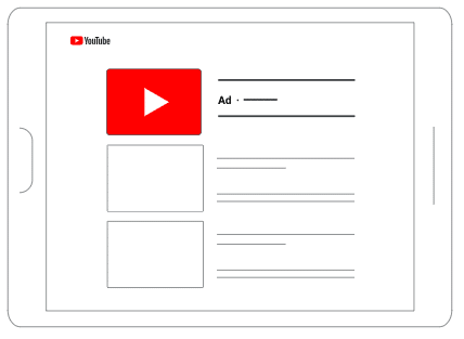 Anuncio de youtube en el feed.