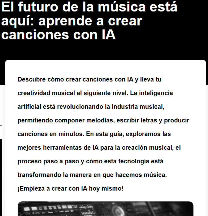 Cómo crear canciones con IA 