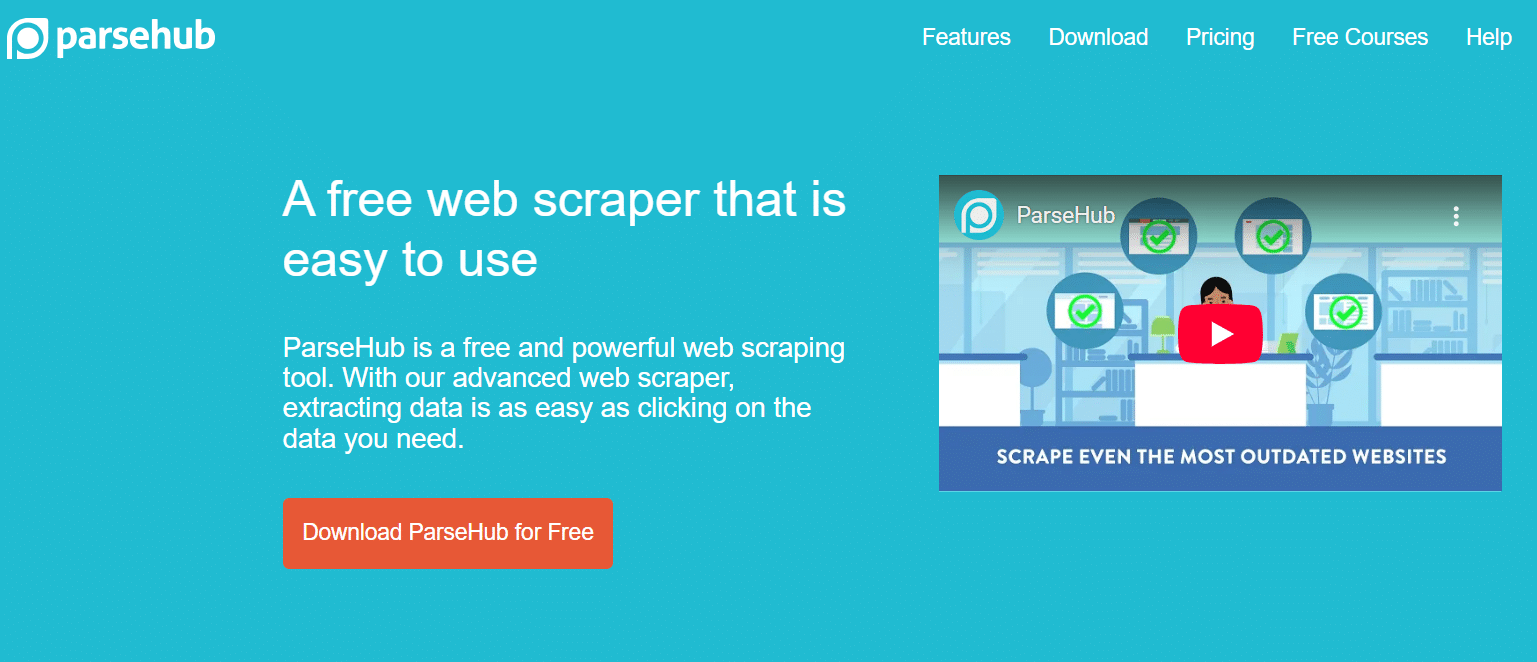 Herramienta scraper ParseHub