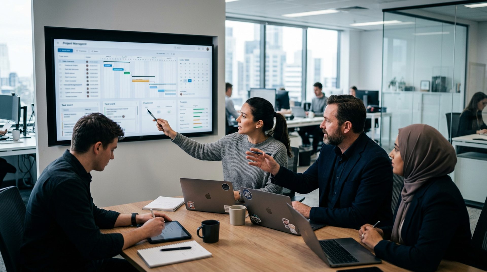 Profesional configurando automatizaciones en Airtable para marketing