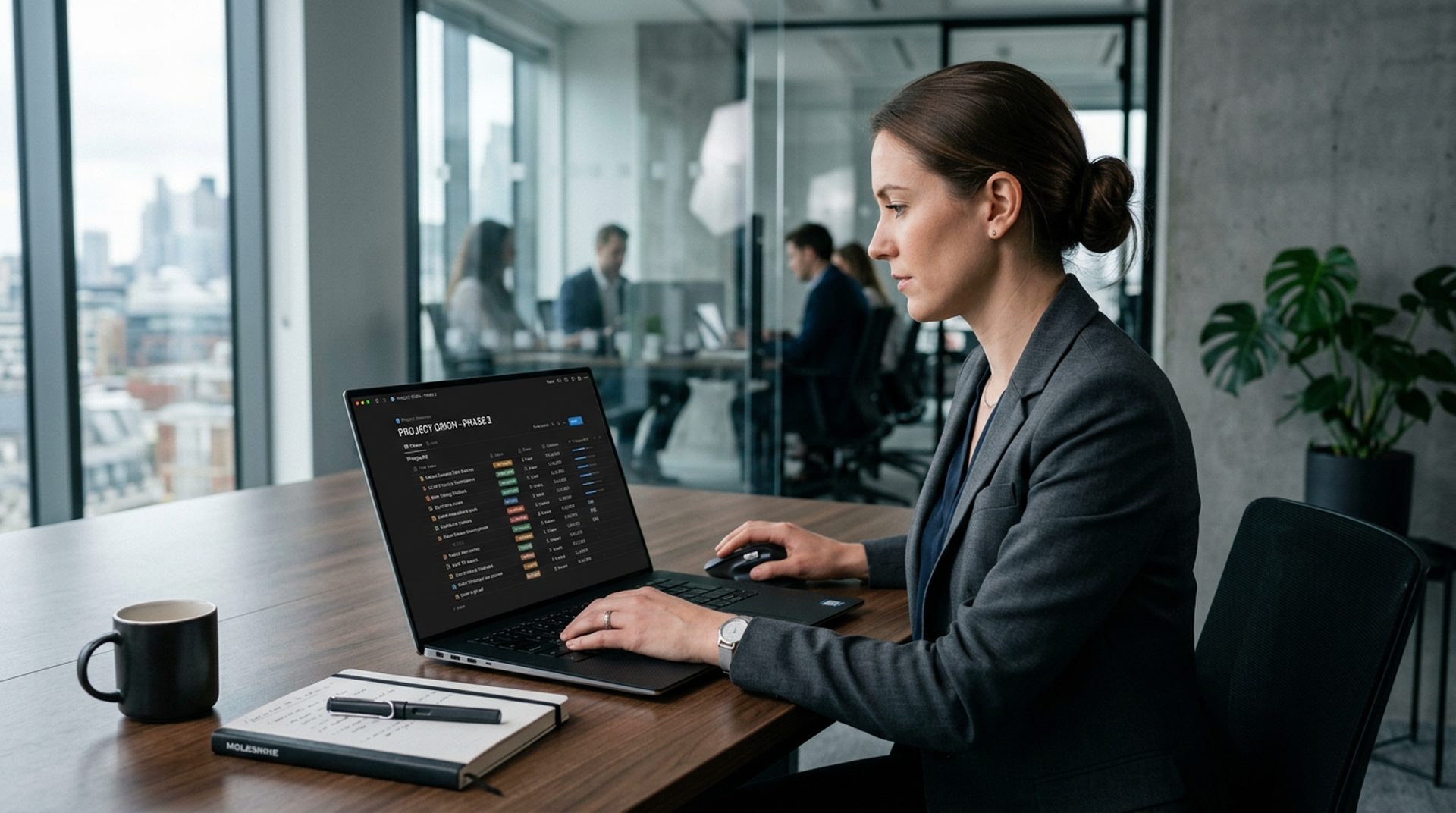 Interfaz de Airtable mostrando bases de datos y vistas personalizadas