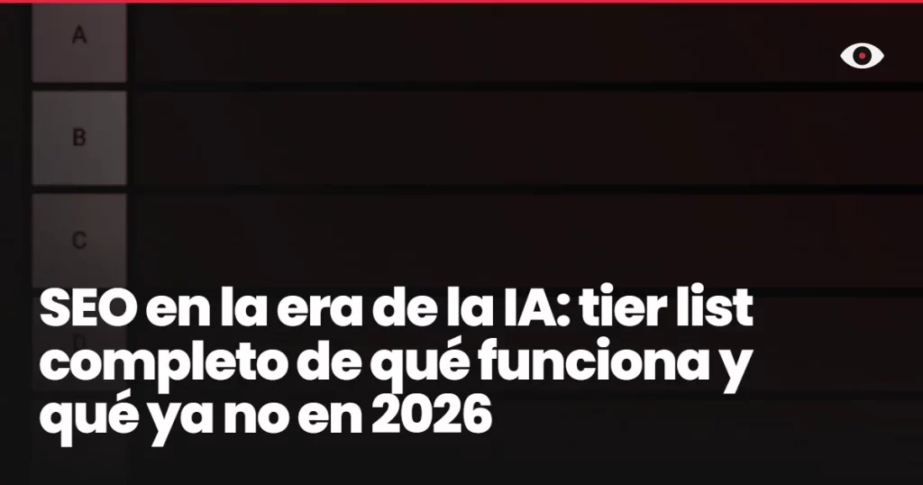 SEO en la era de la IA: tier list completo de qué funciona y qué ya no en 2026