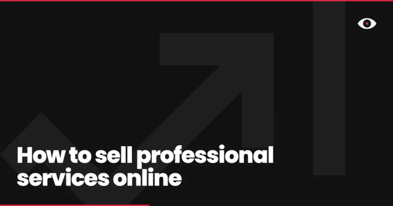 How to sell professional services online