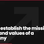 How to establish the mission, vision and values of a company