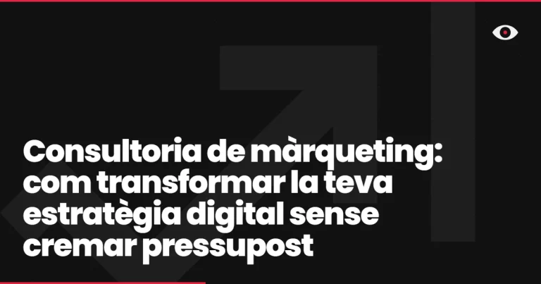 Consultoria de màrqueting: com transformar la teva estratègia digital sense cremar pressupost