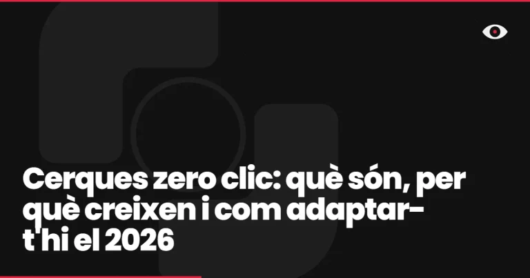 Cerques zero clic: què són, per què creixen i com adaptar-t’hi el 2026